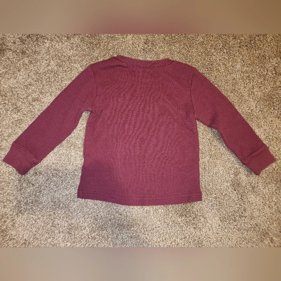 💓3/$10 Garanimals 18 Months Sunday Funday Dark Red Sweatshirt - Picture 7 of 7